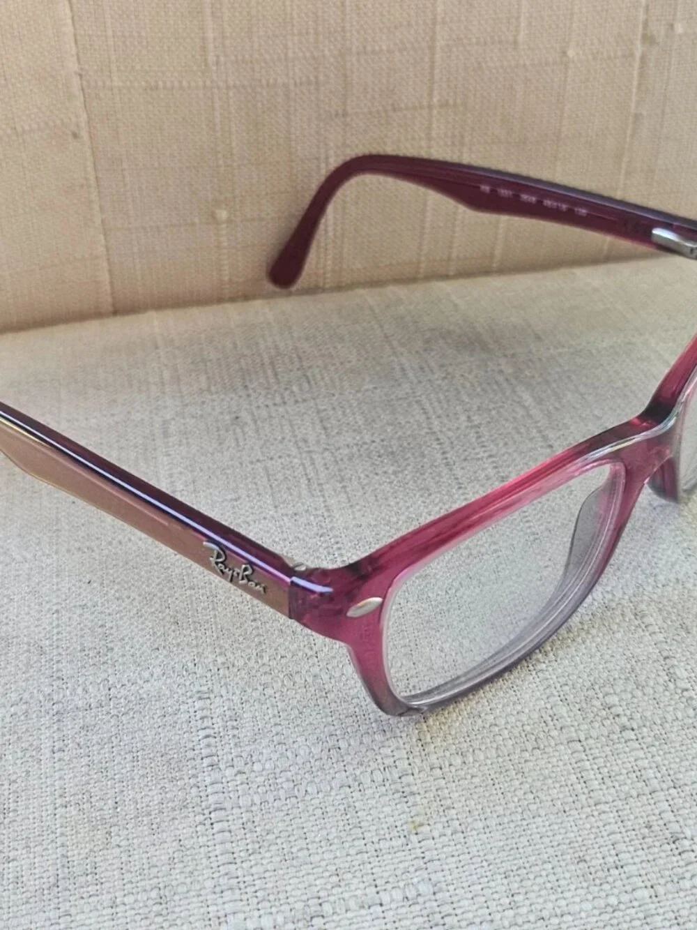 Ray-Ban Kid Youth Eyeglasses Double Tone Red Eyewear RB1531 3648 Glasses